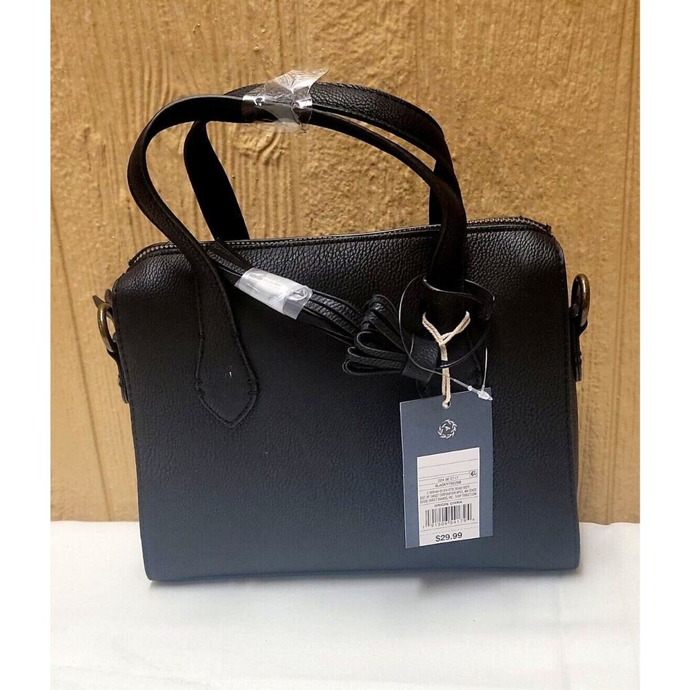 Universal Thread Goods Co Handbag with Shoulder Strap Black Small 9.5"x8"x3"